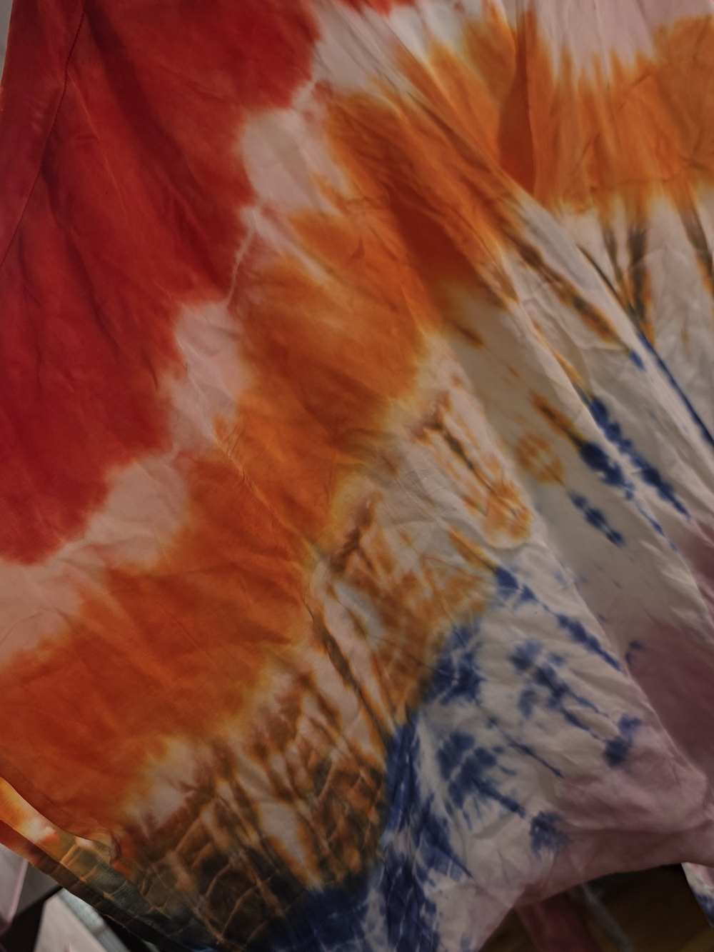 YFB Tie-Dye V-Neck Kimono Sleeve Maxi Dress Large - Picture 6 of 7